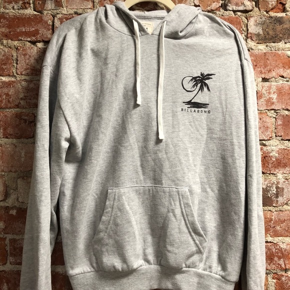 Billabong grey palm hoodie women’s- size S - Picture 3 of 6